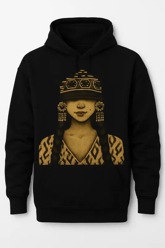 Golden Harmony: Embrace Ethnic Elegance - Unisex Premium Hoodie