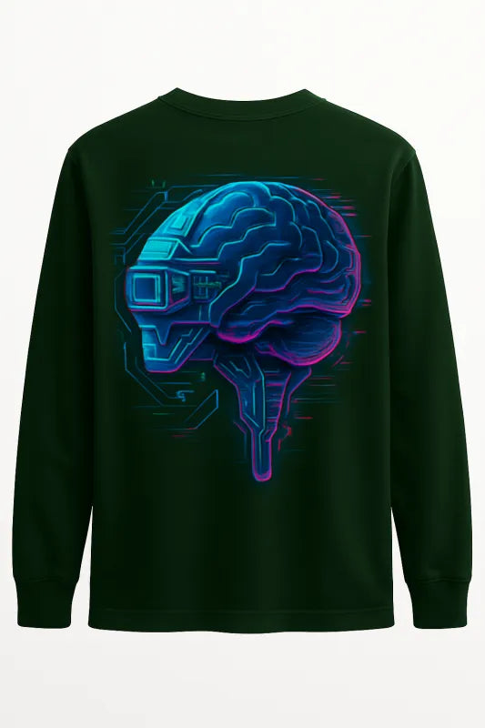 Neon Neuro: Tech Meets Fashion - Men's Long Sleeved T-Shirt