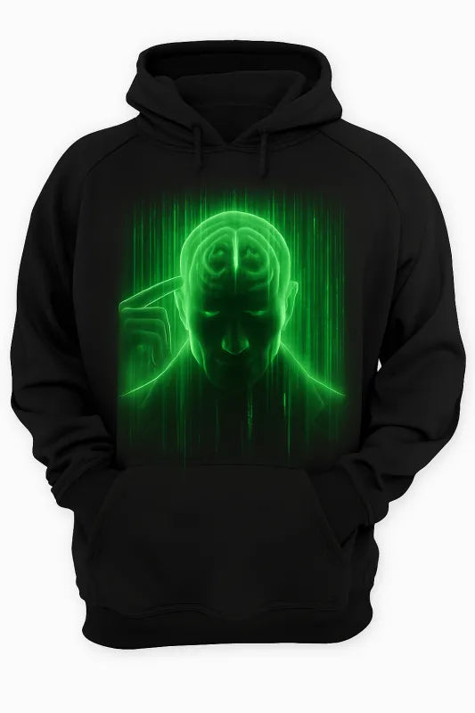 Midnight Majesty: The Enigmatic Black Cat - Unisex Hoodie