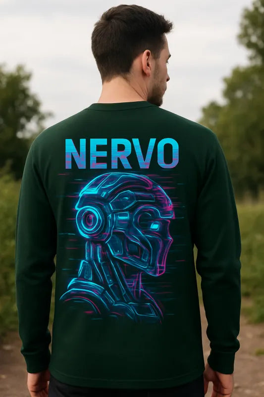 Neon Neuro: Tech Meets Fashion - Men's Long Sleeved T-Shirt