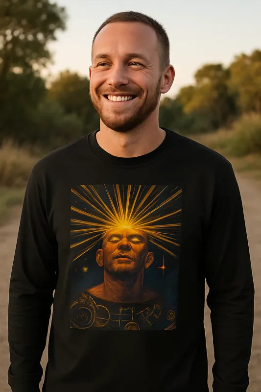 Cosmic Awakening: Illuminate Your Mind - Men's Long Sleeved T-Shirt