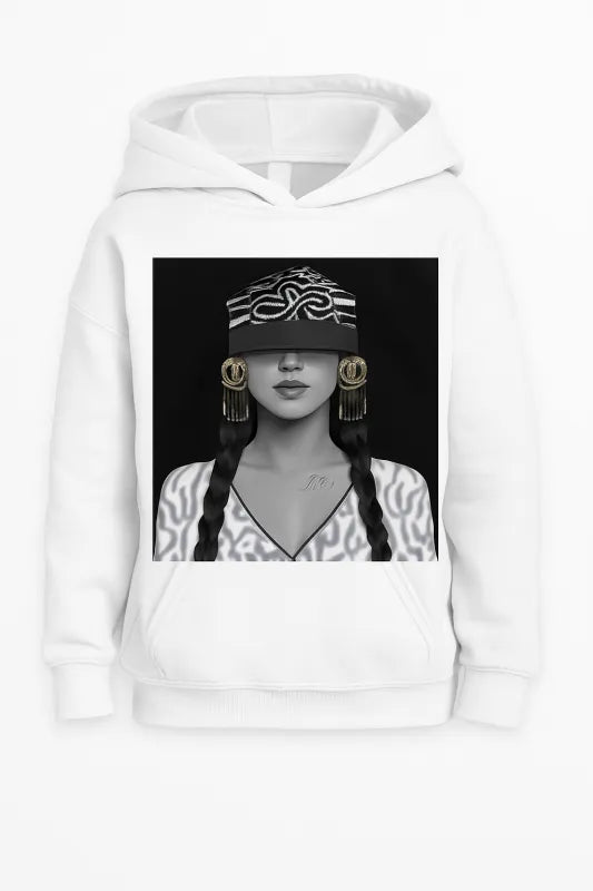 Masked Allure: Unveil the Mystery - Kids Pullover Hoodie